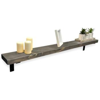 Hallway Radiator Shelf in Driftwood Grey – 40 cm Length