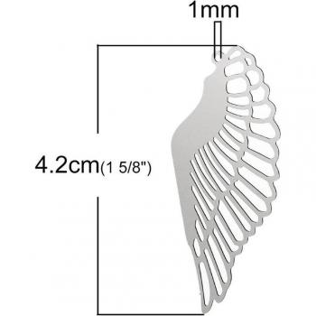 Elegante Flügel Anhänger für Schmuckdesign