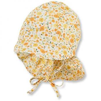 Berretto giallo con visiera e protezione del collo Sterntaler