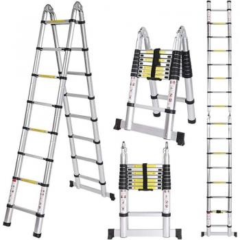 Escalera Telescópica de Aluminio 150 Kg STOEX