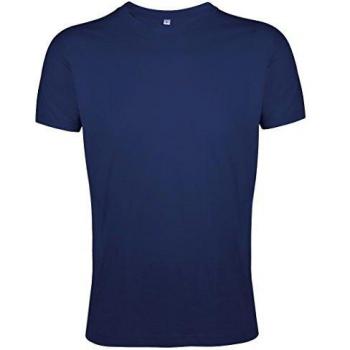 SOL'S Regent Fitted Cotton Short-Sleeve Top for Men French Navy M