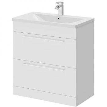 Napoli 800mm Floor Standing Vanity Unit with Polished Chrome Handles