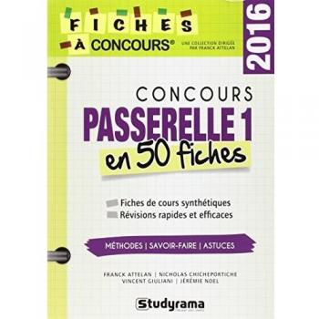 Concours passerelle 1 en 50 fiches 2016