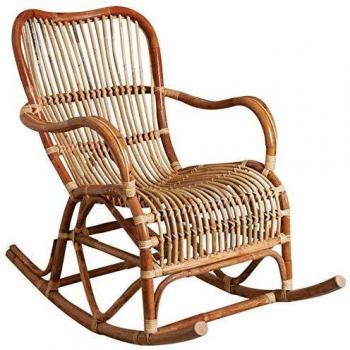 Rocking chair en rotin naturel Paya