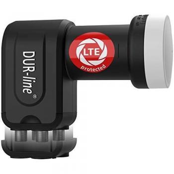 DUR-line +Ultra Premium Quattro LNB schwarz | nur fÃ¼r Multischalter, LTE-Filter, FullHD, HDTV, 3D