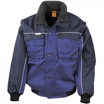 TitanGuard Royal Zip‑Up Pilot Coat – XXL