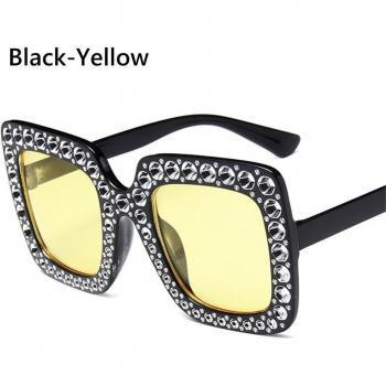 Damen Sonnenbrille Jahrgang UV400 Strass