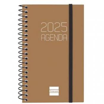 Agenda 2025 Espiral Marrón Catalán Finocam