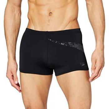 Speedo Herren Aquashort BoomStar Placement, Speedo Schwarz/Oxid Grau, 36, 812417