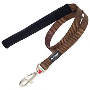 Dual‑Pack Red Dingo Dog Harness Lead – 2 × 120 cm, Brown