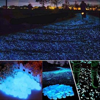 200PCS Luminous Cobblestones for Fish Tanks