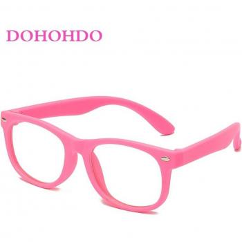 Lunettes anti-lumière bleue en silicone pour enfants, tendance, TR90