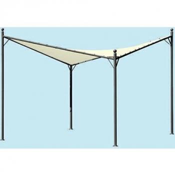 Gazebo giardino Barbados acciaio 3x4 mt con pareti