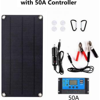 30W Complete Solar Panel Charger with USB Output for Mobile Devices