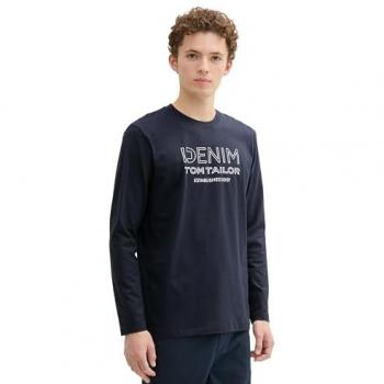 Tom Tailor Denim Longsleeve Dunkelblau Regular Fit XL