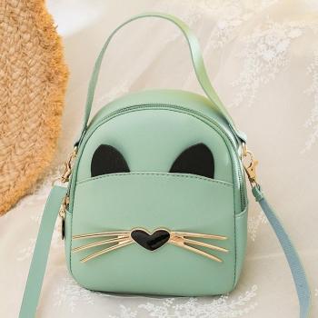 Mini Frauen Rucksack mit Katzenmotiv