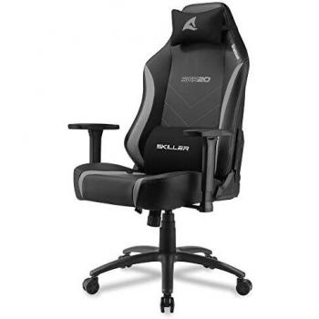 Sedia da gaming Sharkoon SKILLER SGS20 in ecopelle nero e grigio