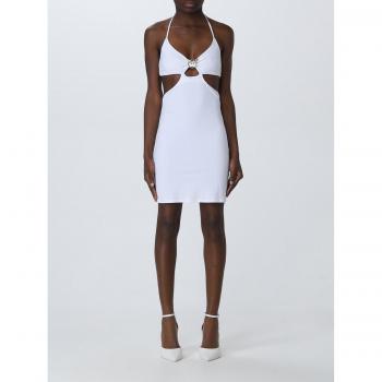 Pinko Attesa 101047 A0S7 – Women's White Slim Fit Summer Dress (M)