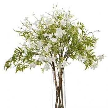 Italian White Bellflower (HILL INTERIORS, Artificial, White/Green)