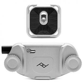 Kamera-Clip von Peak Design V3 Silber mit Standard Plate beiliegend