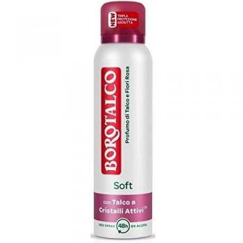 Desodorante en Spray Borotalco con Talco Suave y Notas de Flores Rosadas 150ml