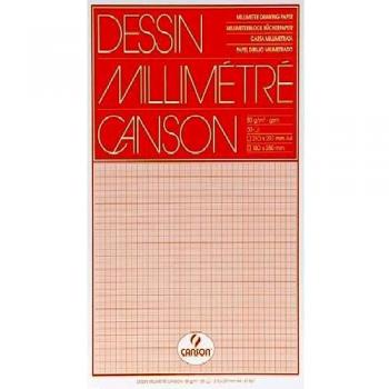 Canson 67‑501 Millimeterpapier‑Block A4 80 g/qm