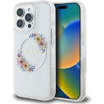 Fundas de Plástico Transparente para iPhone 16 Pro 6.3″ – Estilo Guirnalda con MagSafe