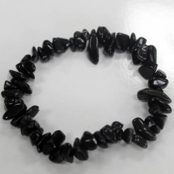 Bracelet Baroque en Pierre d'Agate Noire