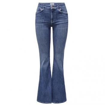 ONLY Schlaghosen-Jeans ONLCHERYL Mittlere Taille Ausgestellt 29/32