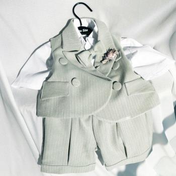 Conjunto de pantalones cortos de esmoquin para niños