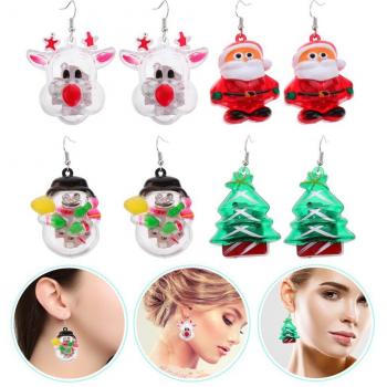 Brillance Étoilée LED Boucles d'Oreille Noël