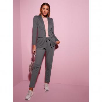Eleganter Jackenblazer für Damen, CREATION L, grau