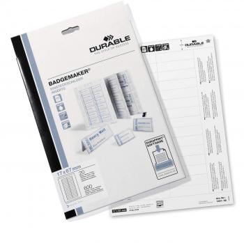 DURABLE Einsteckschilder für Namensschilder, 17 x 67 mm