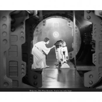 Star Wars Classic Leia R2D2 Wandkunst