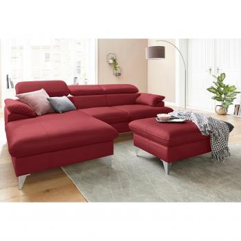 COTTA Caluso Wohnlandschaft, (2-tlg), Set: Ecksofa und Hocker