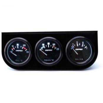 Monitor LED 52mm vehicular con termómetro de agua, presiómetro de aceite y medidor de voltaje