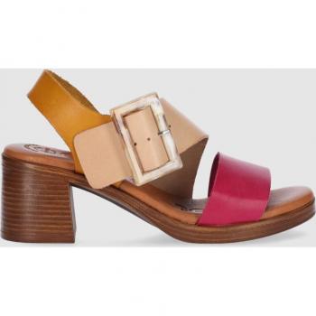 Tacón Piel Mustard – Sandalias CHIKA10 Gótica