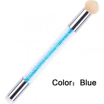 Nail Art Stamping Tool Silicone Acrylic Brush with Rhinestone BE944