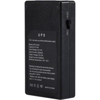 Mini 12V2A Power Supply Backup for Camera and Router