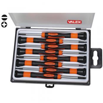 Cacciaviti precisione 8pz intaglio e Phillips CRV