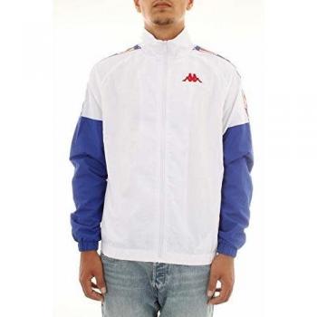 Cortaviento Kappa La Basalt Masculino Blanco/Verde