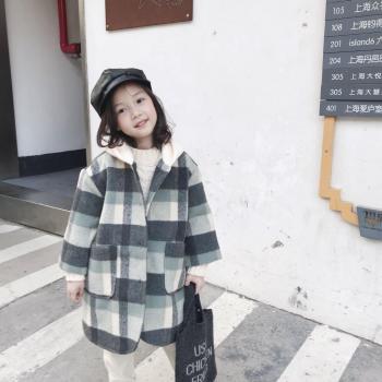 Cute Hooded Wool Jacket for Kids