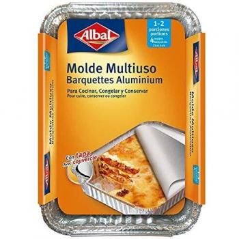 MOLDE DE ALUMINIO PARA CANELONES 18X13CM 4 UNDS