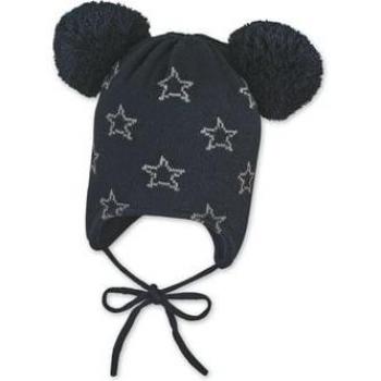 Berretto a maglia Sterntaler blu con orecchie