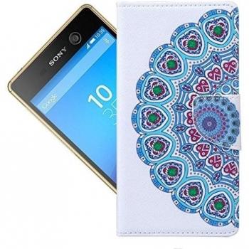 Cover PU Cuero Billetera Card Slot para Sony Xperia M5 E5606