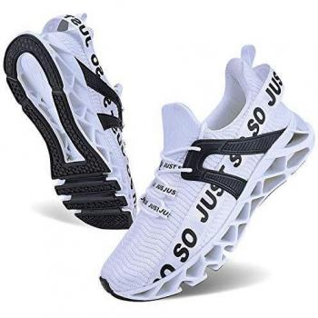 JSLEAP Shock-Absorbing Walking Shoes – Women, White