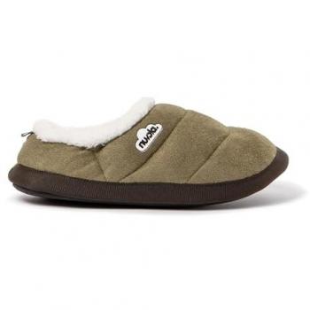 Nuvola Chaussons en Velours Vert pour Tous