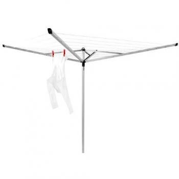 Brabantia Compact Rotary Clothesline with Cover, 40m Silver