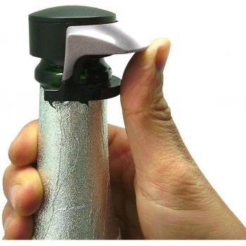 Tapón hermético para vino con medidor de temperatura