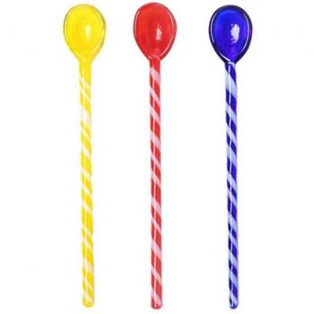 Clear Glass Teaspoons Set